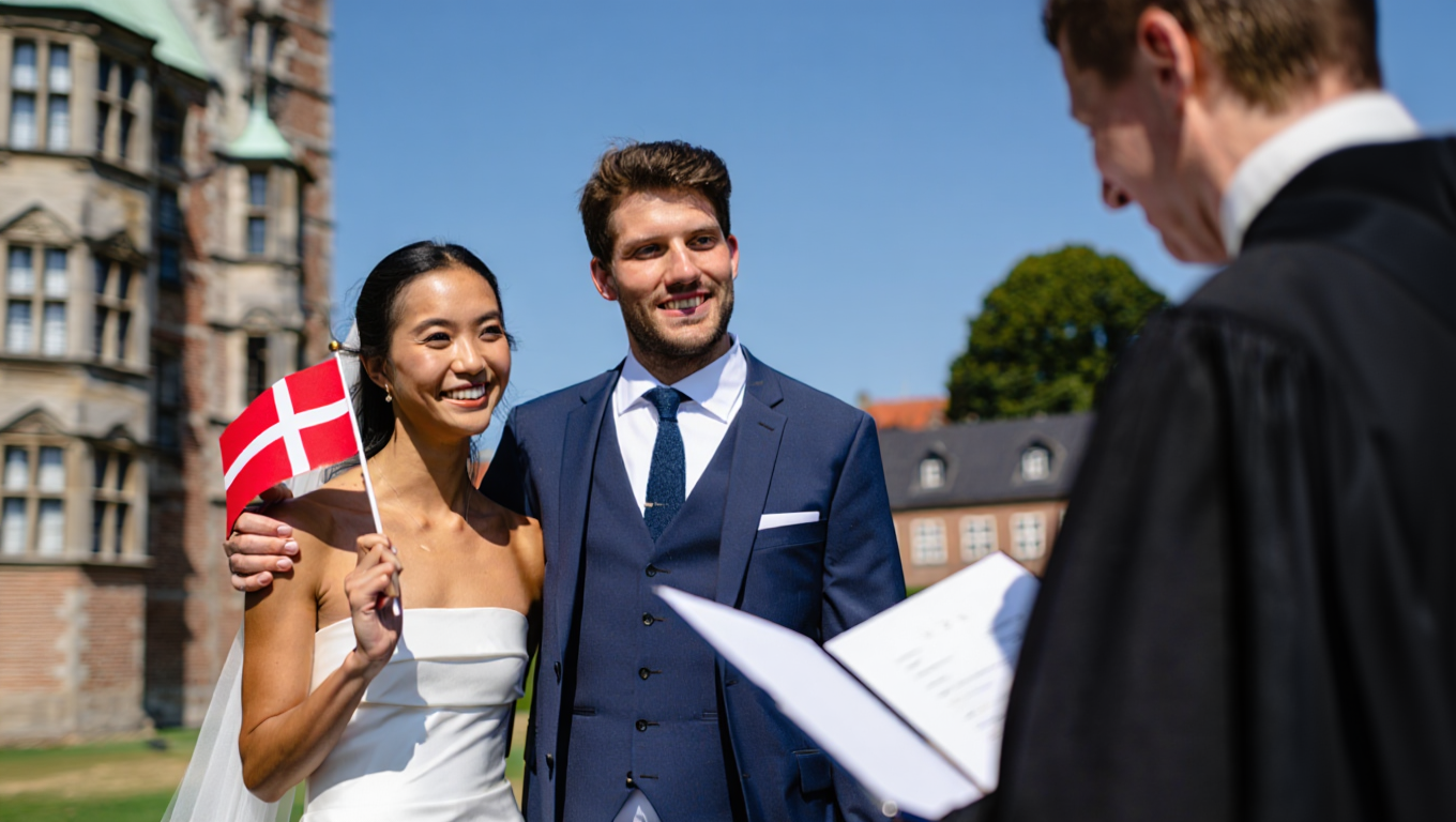 Filipina and her German partner marry in Denmark